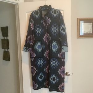 Reversible Wool Southwestern Coat